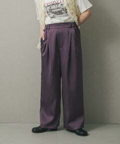 SENSE OF PLACE by URBAN RESEARCH / センスオブプレイス バイ アーバンリサーチ その他パンツ | サテンインタックパンツ