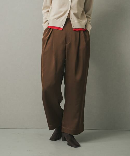 SENSE OF PLACE by URBAN RESEARCH / センスオブプレイス バイ アーバンリサーチ その他パンツ | サテンインタックパンツ | 詳細2