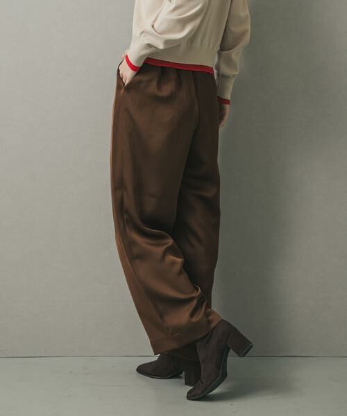SENSE OF PLACE by URBAN RESEARCH / センスオブプレイス バイ アーバンリサーチ その他パンツ | サテンインタックパンツ | 詳細3