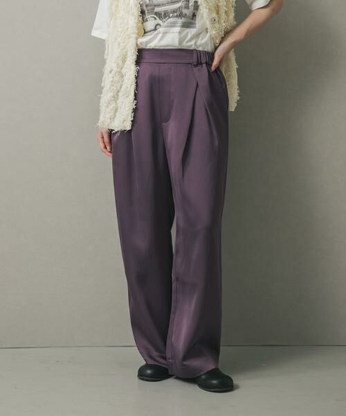 SENSE OF PLACE by URBAN RESEARCH / センスオブプレイス バイ アーバンリサーチ その他パンツ | サテンインタックパンツ | 詳細10