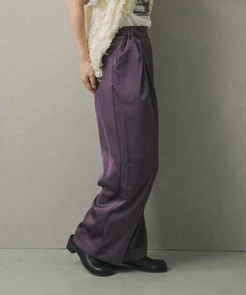 SENSE OF PLACE by URBAN RESEARCH / センスオブプレイス バイ アーバンリサーチ その他パンツ | サテンインタックパンツ | 詳細11