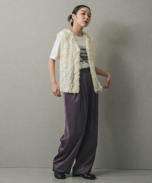 SENSE OF PLACE by URBAN RESEARCH / センスオブプレイス バイ アーバンリサーチ その他パンツ | サテンインタックパンツ | 詳細14