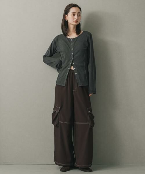 SENSE OF PLACE by URBAN RESEARCH / センスオブプレイス バイ アーバンリサーチ その他パンツ | ステッチカーゴイージーパンツ | 詳細3