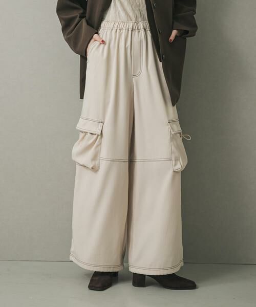 SENSE OF PLACE by URBAN RESEARCH / センスオブプレイス バイ アーバンリサーチ その他パンツ | ステッチカーゴイージーパンツ | 詳細15