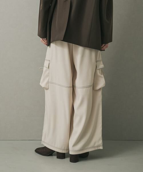 SENSE OF PLACE by URBAN RESEARCH / センスオブプレイス バイ アーバンリサーチ その他パンツ | ステッチカーゴイージーパンツ | 詳細17