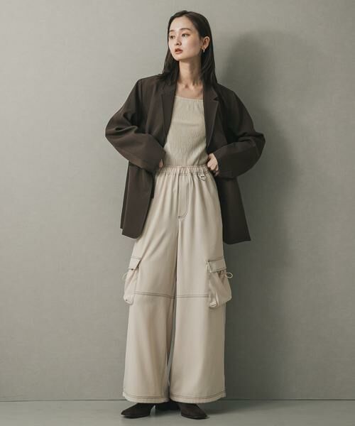 SENSE OF PLACE by URBAN RESEARCH / センスオブプレイス バイ アーバンリサーチ その他パンツ | ステッチカーゴイージーパンツ | 詳細18