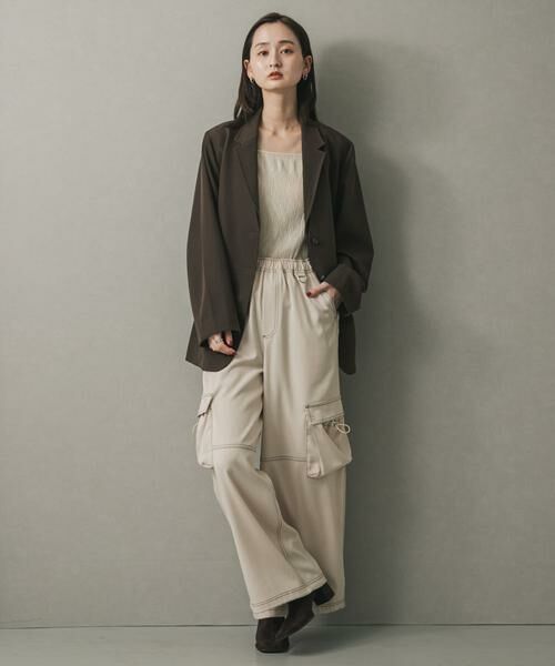 SENSE OF PLACE by URBAN RESEARCH / センスオブプレイス バイ アーバンリサーチ その他パンツ | ステッチカーゴイージーパンツ | 詳細19