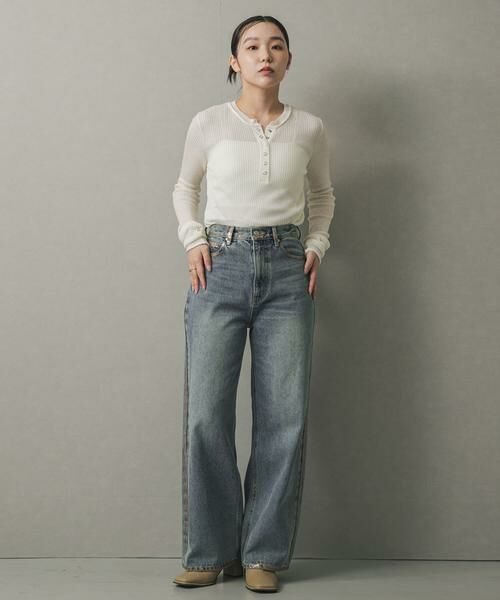 SENSE OF PLACE by URBAN RESEARCH / センスオブプレイス バイ アーバンリサーチ デニムパンツ | ハクプリントデニム | 詳細5