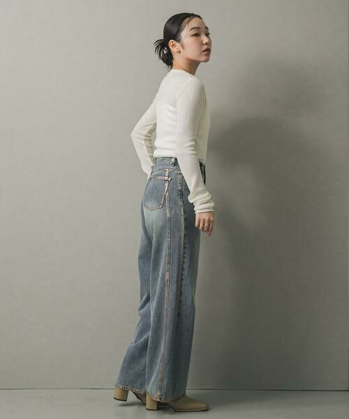 SENSE OF PLACE by URBAN RESEARCH / センスオブプレイス バイ アーバンリサーチ デニムパンツ | ハクプリントデニム | 詳細6