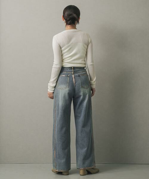 SENSE OF PLACE by URBAN RESEARCH / センスオブプレイス バイ アーバンリサーチ デニムパンツ | ハクプリントデニム | 詳細7