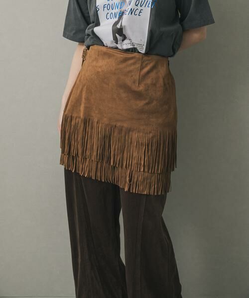 SENSE OF PLACE by URBAN RESEARCH / センスオブプレイス バイ アーバンリサーチ スカート | FSフリンジスカート | 詳細1