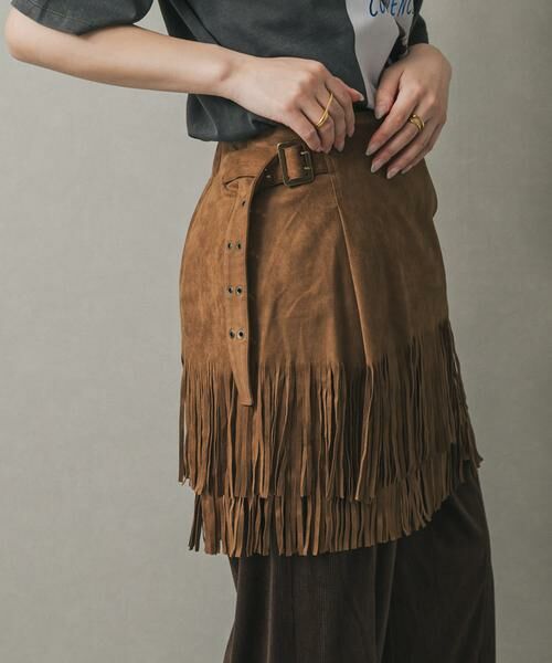 SENSE OF PLACE by URBAN RESEARCH / センスオブプレイス バイ アーバンリサーチ スカート | FSフリンジスカート | 詳細2