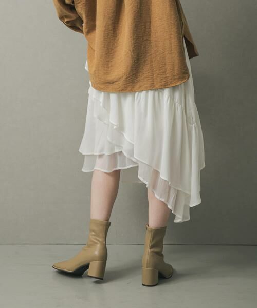 SENSE OF PLACE by URBAN RESEARCH / センスオブプレイス バイ アーバンリサーチ スカート | フレアティアードミディスカート | 詳細4