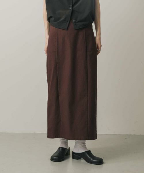 SENSE OF PLACE by URBAN RESEARCH/センスオブプレイス バイ アーバンリサーチ ストレッチタイトスカート ブラウン TALL SENSE OF PLACE by URBAN RESEARCH/センスオブプレイス バイ アーバンリサーチ ストレッチタイトスカート ブラウン TALL