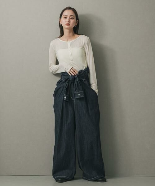 SENSE OF PLACE by URBAN RESEARCH / センスオブプレイス バイ アーバンリサーチ ワンピース | ノーカラーウエストタックジャンプスーツ | 詳細3