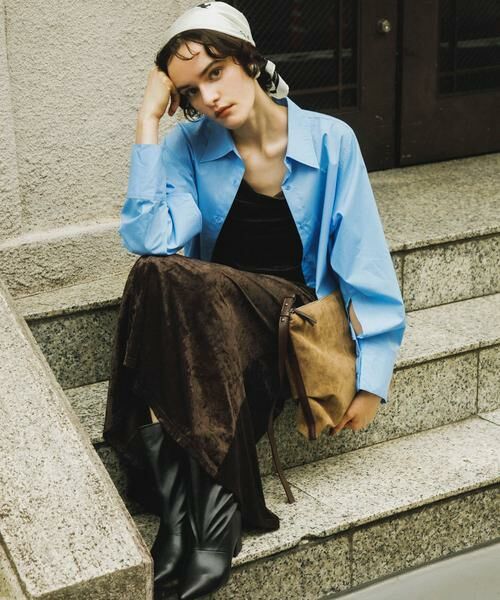 SENSE OF PLACE by URBAN RESEARCH / センスオブプレイス バイ アーバンリサーチ ワンピース | シアーベロアドレープキャミワンピ | 詳細1