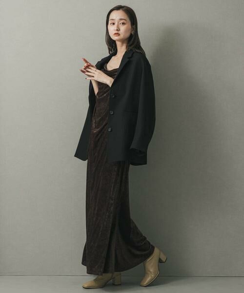 SENSE OF PLACE by URBAN RESEARCH / センスオブプレイス バイ アーバンリサーチ ワンピース | シアーベロアドレープキャミワンピ | 詳細3