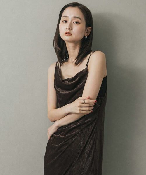 SENSE OF PLACE by URBAN RESEARCH / センスオブプレイス バイ アーバンリサーチ ワンピース | シアーベロアドレープキャミワンピ | 詳細4