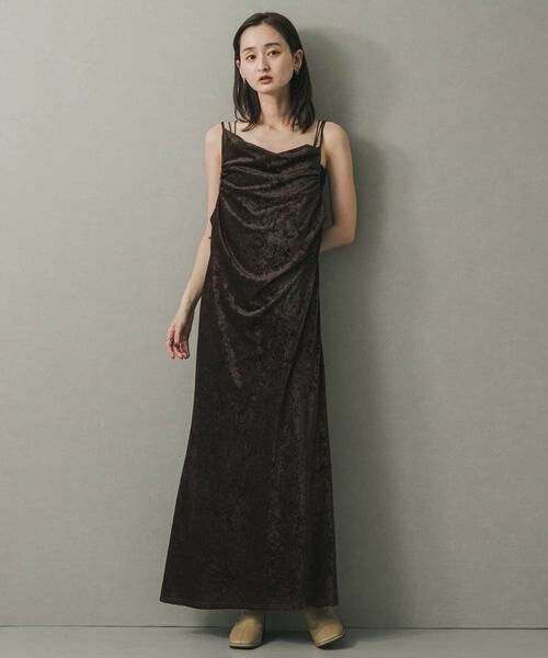 SENSE OF PLACE by URBAN RESEARCH / センスオブプレイス バイ アーバンリサーチ ワンピース | シアーベロアドレープキャミワンピ | 詳細6