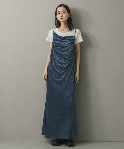 SENSE OF PLACE by URBAN RESEARCH / センスオブプレイス バイ アーバンリサーチ ワンピース | シアーベロアドレープキャミワンピ | 詳細16