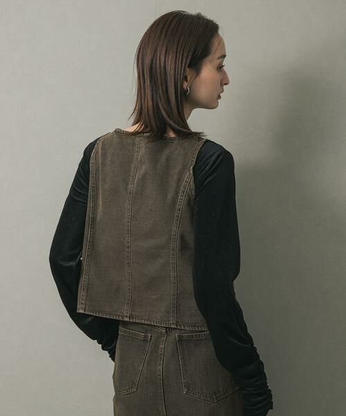 SENSE OF PLACE by URBAN RESEARCH / センスオブプレイス バイ アーバンリサーチ ベスト | デニムコンパクトジレ | 詳細2