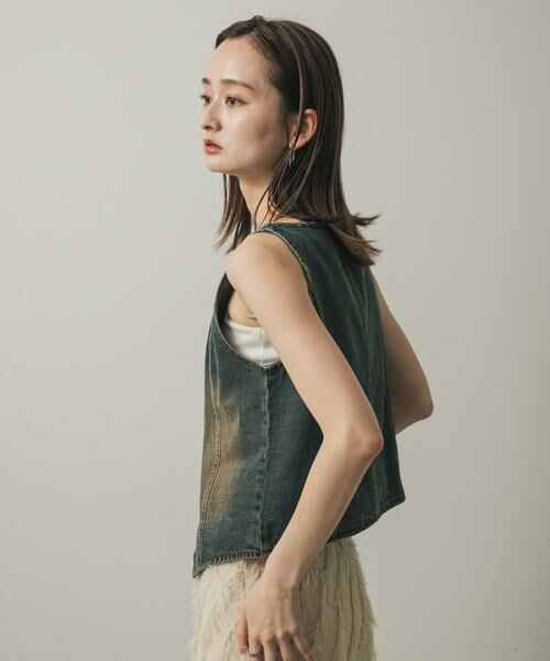 SENSE OF PLACE by URBAN RESEARCH / センスオブプレイス バイ アーバンリサーチ ベスト | デニムコンパクトジレ | 詳細10