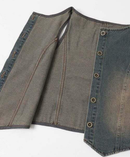 SENSE OF PLACE by URBAN RESEARCH / センスオブプレイス バイ アーバンリサーチ ベスト | デニムコンパクトジレ | 詳細15