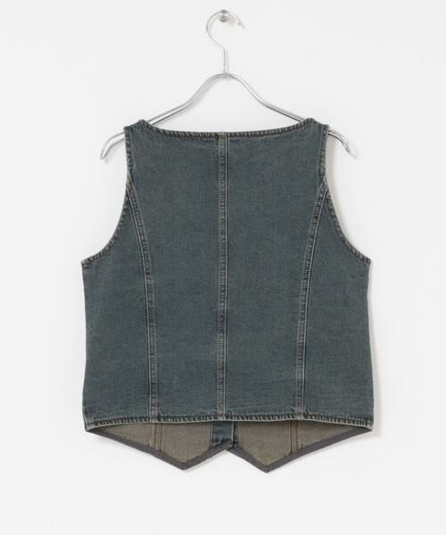 SENSE OF PLACE by URBAN RESEARCH / センスオブプレイス バイ アーバンリサーチ ベスト | デニムコンパクトジレ | 詳細16