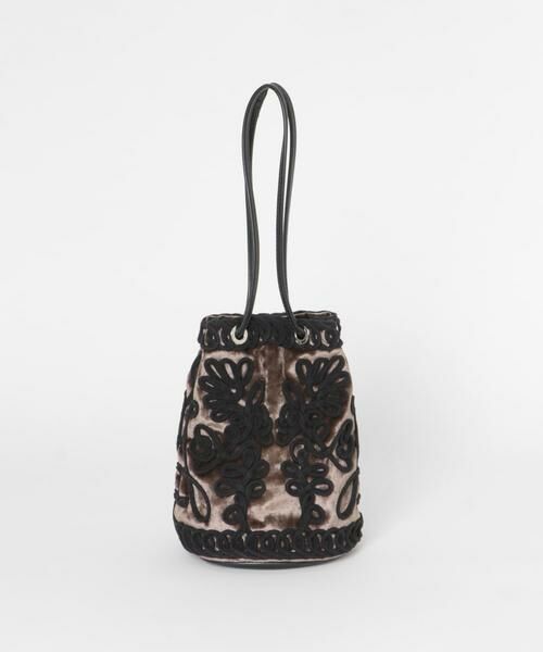 SENSE OF PLACE by URBAN RESEARCH / センスオブプレイス バイ アーバンリサーチ ハンドバッグ | コードシシュウベロアバッグ | 詳細7