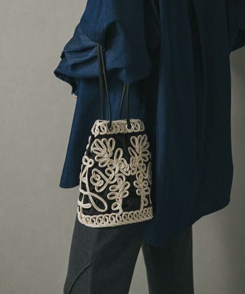 SENSE OF PLACE by URBAN RESEARCH / センスオブプレイス バイ アーバンリサーチ ハンドバッグ | コードシシュウベロアバッグ | 詳細11