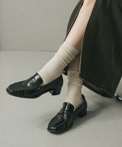 SENSE OF PLACE by URBAN RESEARCH / センスオブプレイス バイ アーバンリサーチ フラットシューズ | メタリックギャザーローファー