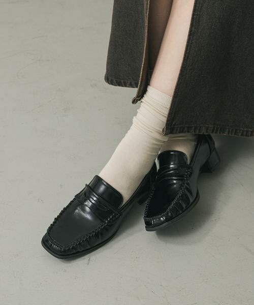 SENSE OF PLACE by URBAN RESEARCH / センスオブプレイス バイ アーバンリサーチ フラットシューズ | メタリックギャザーローファー | 詳細11