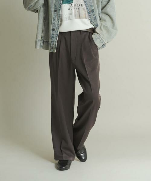 SENSE OF PLACE by URBAN RESEARCH / センスオブプレイス バイ アーバンリサーチ その他パンツ | ウールライクダブルタックワイドパンツ | 詳細24