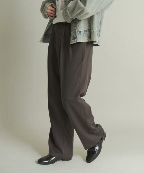 SENSE OF PLACE by URBAN RESEARCH / センスオブプレイス バイ アーバンリサーチ その他パンツ | ウールライクダブルタックワイドパンツ | 詳細28