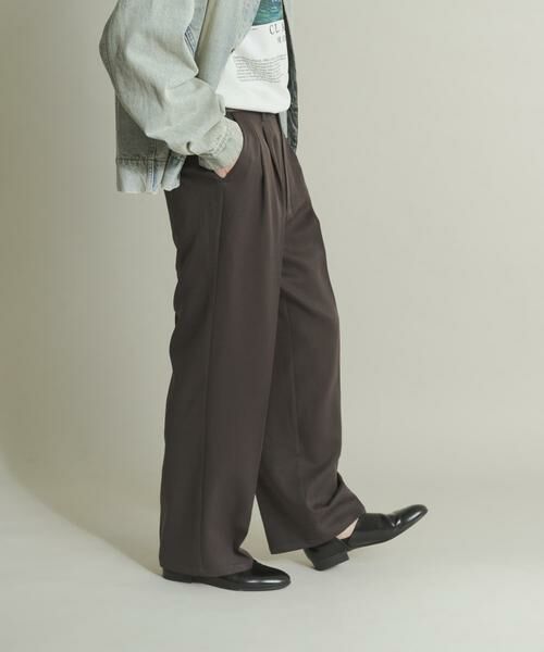 SENSE OF PLACE by URBAN RESEARCH / センスオブプレイス バイ アーバンリサーチ その他パンツ | ウールライクダブルタックワイドパンツ | 詳細29