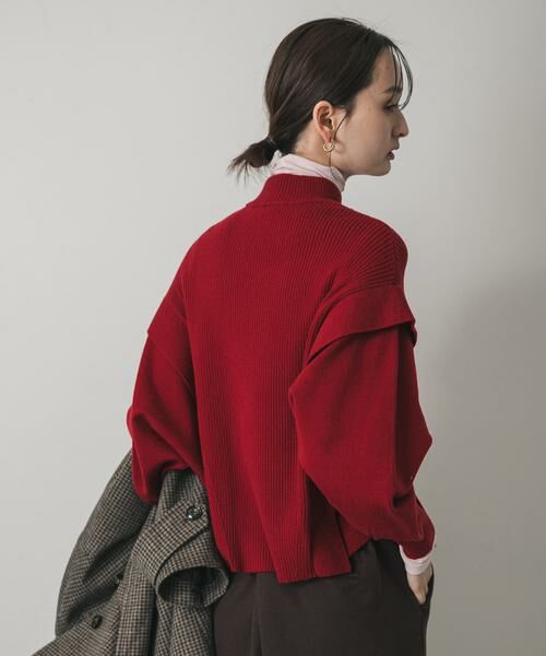 SENSE OF PLACE by URBAN RESEARCH / センスオブプレイス バイ アーバンリサーチ ニット・セーター | 『一部WEB限定カラー』ストレッチショルダータックセーター | 詳細2