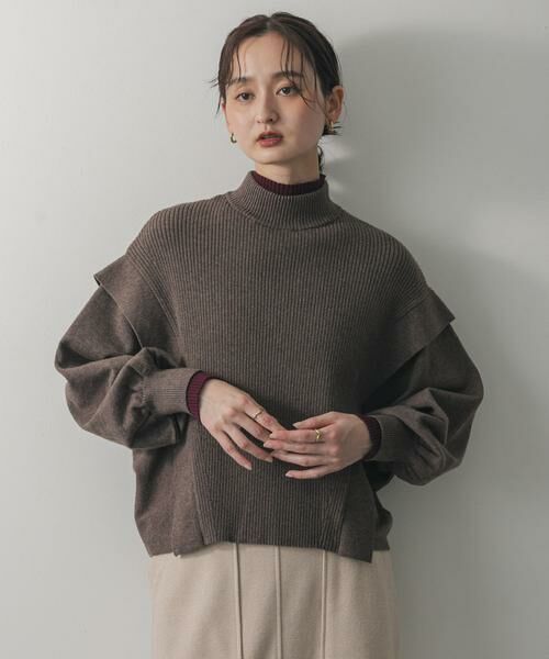 SENSE OF PLACE by URBAN RESEARCH / センスオブプレイス バイ アーバンリサーチ ニット・セーター | 『一部WEB限定カラー』ストレッチショルダータックセーター | 詳細12