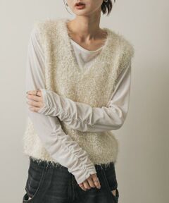 SENSE OF PLACE by URBAN RESEARCH / センスオブプレイス バイ アーバンリサーチ ベスト | モールフェザーニットベスト