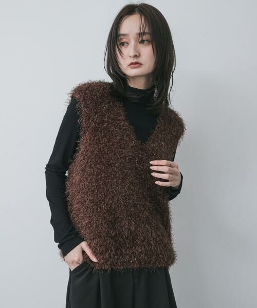 SENSE OF PLACE by URBAN RESEARCH / センスオブプレイス バイ アーバンリサーチ ベスト | モールフェザーニットベスト | 詳細2