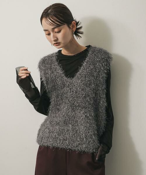 SENSE OF PLACE by URBAN RESEARCH / センスオブプレイス バイ アーバンリサーチ ベスト | モールフェザーニットベスト | 詳細24