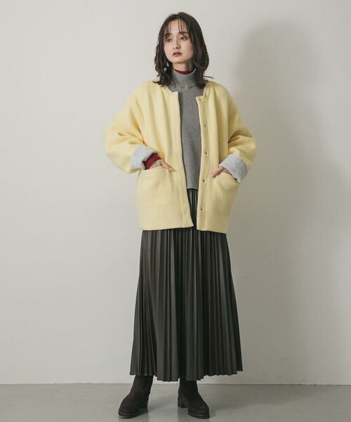 SENSE OF PLACE by URBAN RESEARCH / センスオブプレイス バイ アーバンリサーチ その他アウター | バイカラーニットコート | 詳細3