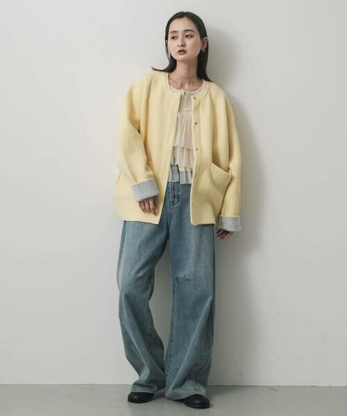 SENSE OF PLACE by URBAN RESEARCH / センスオブプレイス バイ アーバンリサーチ その他アウター | バイカラーニットコート | 詳細6