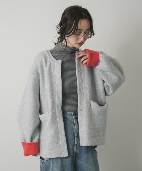 SENSE OF PLACE by URBAN RESEARCH / センスオブプレイス バイ アーバンリサーチ その他アウター | バイカラーニットコート | 詳細21