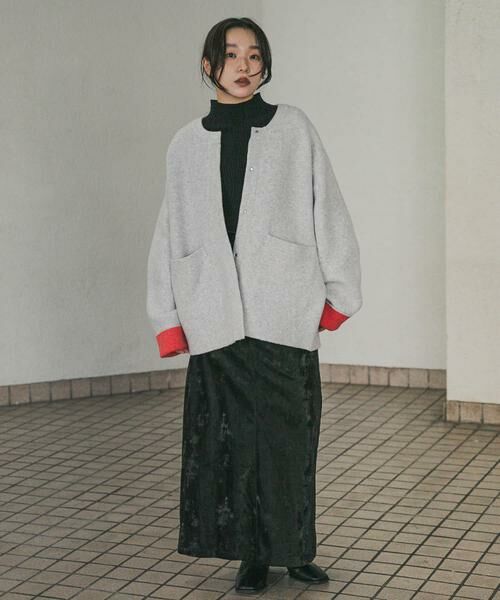 SENSE OF PLACE by URBAN RESEARCH / センスオブプレイス バイ アーバンリサーチ その他アウター | バイカラーニットコート | 詳細25