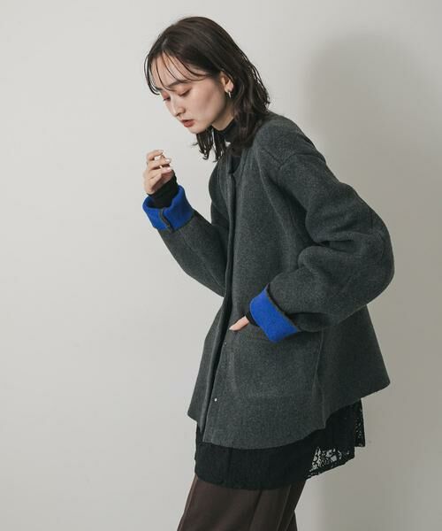 SENSE OF PLACE by URBAN RESEARCH / センスオブプレイス バイ アーバンリサーチ その他アウター | バイカラーニットコート | 詳細27