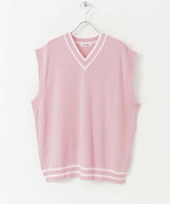 SENSE OF PLACE by URBAN RESEARCH / センスオブプレイス バイ アーバンリサーチ ニット・セーター | 配色カラーサマーニットベスト