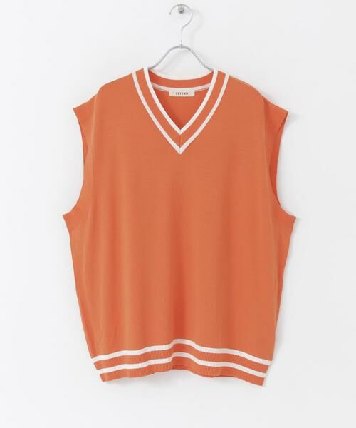 SENSE OF PLACE by URBAN RESEARCH / センスオブプレイス バイ アーバンリサーチ ニット・セーター | 配色カラーサマーニットベスト | 詳細1