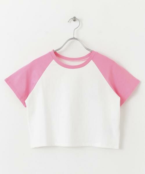 SENSE OF PLACE by URBAN RESEARCH / センスオブプレイス バイ アーバンリサーチ Tシャツ | ラグランスリーブバイカラーミニTシャツ | 詳細3