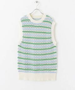 SENSE OF PLACE by URBAN RESEARCH / センスオブプレイス バイ アーバンリサーチ ベスト | カラフルスカシアミニットベスト