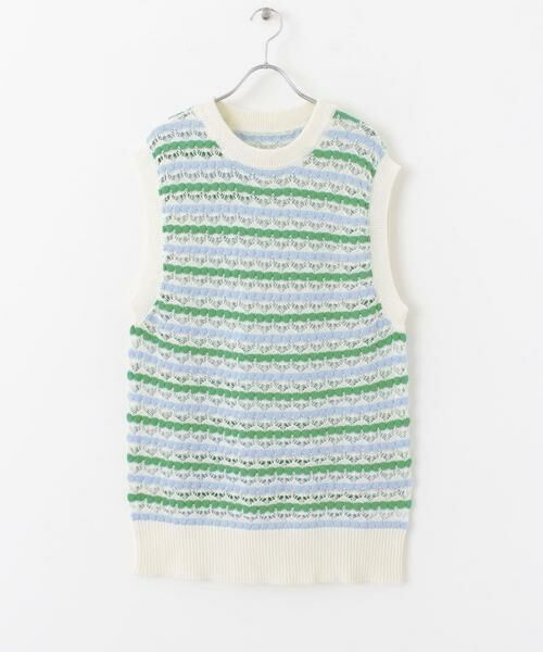 SENSE OF PLACE by URBAN RESEARCH / センスオブプレイス バイ アーバンリサーチ ベスト | カラフルスカシアミニットベスト | 詳細1